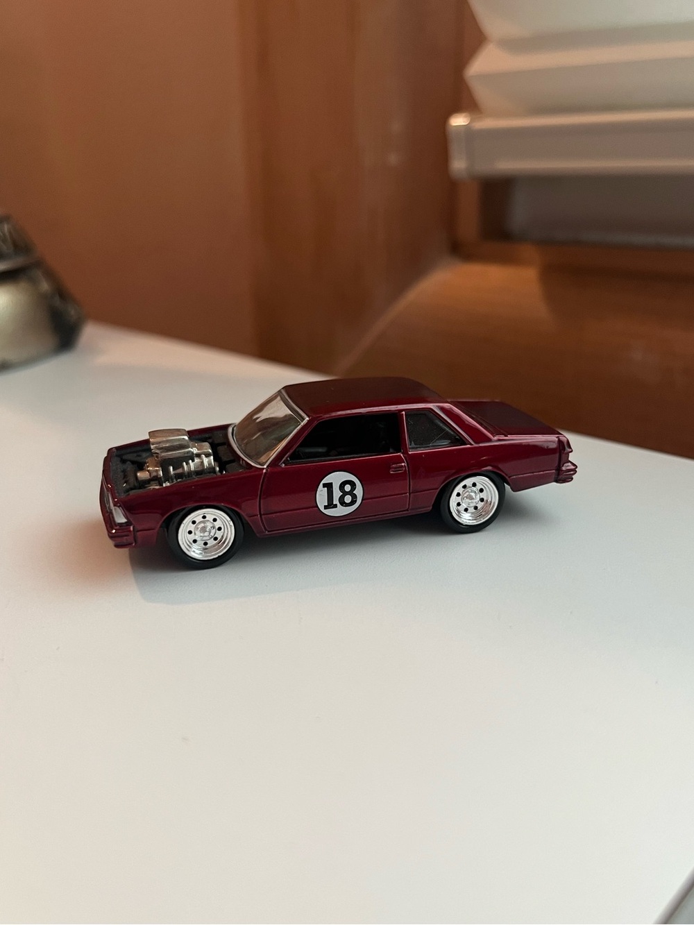 Johnny Lightning 1980 Chevy Malibu red car